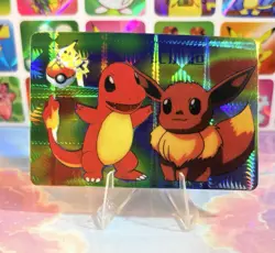 Pokemon Vintage Pocket Monsters Vending HOLO Prism Sticker 1999 Bandai Nintendo - Image 1