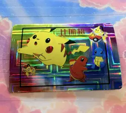 Pokemon Vintage Pocket Monsters Vending HOLO Prism Sticker 1999 Bandai Nintendo - Image 2