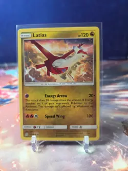 Latias 153/236 Non Holo Rare Pokemon TCG SM Unified Minds LP - Image 1