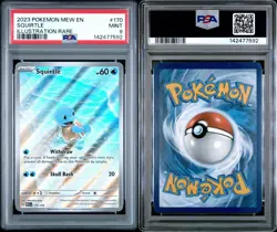 Squirtle 170/165 Scarlet & Violet 151 English PSA 9 Pokemon TCG MINT - Image 3