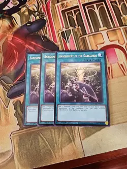 3x Banishment of the Darklords MZMU-EN112 Rare 1st Ed NM Yugioh - Image 1