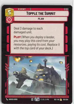 Secrets of Power Rare Normal 183/264 Topple the Summit - Image 1