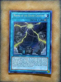 Yugioh Mound of the Bound Creator DRLG-EN025 Secret Rare 1st Ed NM - Image 1