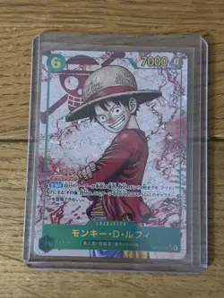 Monkey D. Luffy ONE PIECE Japanese OP13-118 SEC Carrying on His Will LP - Image 1