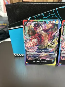 2x Monkey.D.Luffy Leader 3rd Anniversary Tournament Pack P-L One Piece TCG NM - Image 2