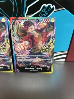 2x Monkey.D.Luffy Leader 3rd Anniversary Tournament Pack P-L One Piece TCG NM - Image 3