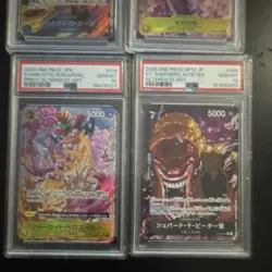 One Piece Alt Art Graded Lot Portgas D. Ace, Hiyori, Perospero… - Image 2