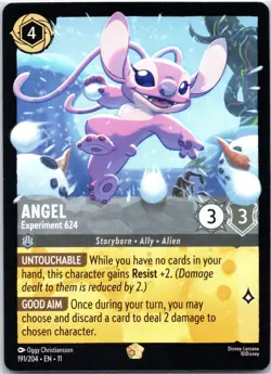Disney Lorcana Angel - Experiment 624 Winterspell Legendary #191/204 NM - Image 1