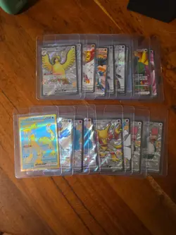 18x English Pokemon TCG SR card lot paldean fates paradox rift obsidian flames - Image 1