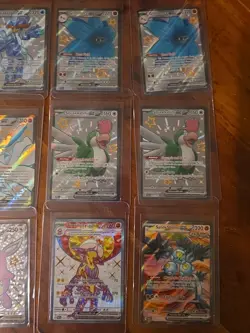 18x English Pokemon TCG SR card lot paldean fates paradox rift obsidian flames - Image 3