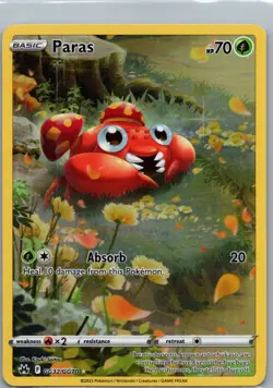 Paras GG32/GG70 Crown Zenith Galarian Gallery Pokemon TCG Card NM - Image 1