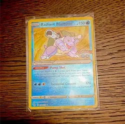 Pokemon GO Radiant Blastoise Charizard Venusaur Holo Card Lot (3 Cards) - Image 1