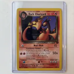 Dark Charizard Team Rocket 21/82 Non-Holo Card with Light Play - Image 1