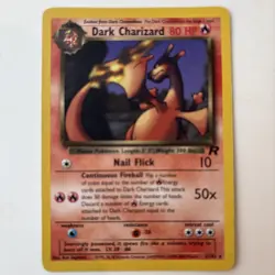 Dark Charizard Team Rocket 21/82 Non-Holo Card with Light Play - Image 2