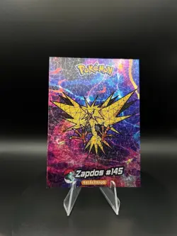 2025 POKEMON STAINED GLASS Crystal Card #144 Zapdos Kanto Peru Foil - Image 1