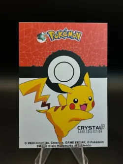2025 POKEMON STAINED GLASS Crystal Card #144 Zapdos Kanto Peru Foil - Image 2