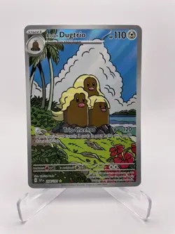 Pokemon TCG Alolan Dugtrio 208/191 Surging Sparks Illustration Rare Holo Card - Image 1