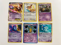 ALL HOLO Pokemon Card Bundle: LP-MP (Mewtwo EX 54/99, Eevee RC14, and more!) - Image 1