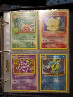 Pokemon Binder 2 By 2 With slitly used cards With 16 Extra Pages - Image 2
