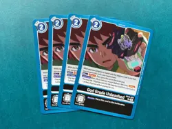 God Grade Unleashed EX10-070 Playset Sinister Order Digimon Card Game x4 - Image 1