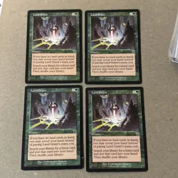 Land Grant x4 Mercadian Masques LP Condition see front and back pics - Image 1