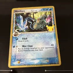 Mimikyu SWSH136 Delta Species Celebrations Promo Black Star Pokemon - Image 1