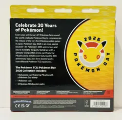 Pokemon Day 2026 Collection Box / Pikachu 30th Anniversary Promo Factory Sealed - Image 2