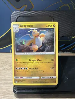 Pokemon TCG Dragonite Sun & Moon Base Set 96/149 Promo Cosmos Holo Rare - Image 1