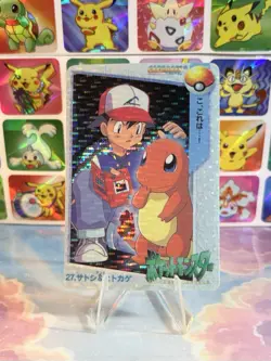 Pokemon Charizard Vintage Pocket Monsters Vending HOLO Prism Sticker 99 Nintendo - Image 2