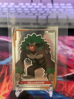 Pokemon Gigamax Rillaboom #140 Pokedex Silver Foil Peru NM!! - Image 1