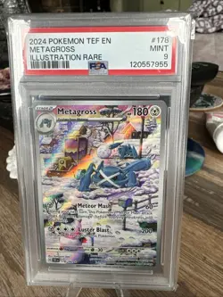 Pokemon 2024 EN Temporal Forces Metagross 178/162 PSA 9 - Image 1