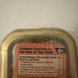 Pokemon TCG - Scarlet & Violet 151 Mini Tin - Meowth NEW - SEALED - Image 4