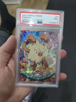 Pokemon Topps Chrome Tekno Primeape PSA 9 - Image 1