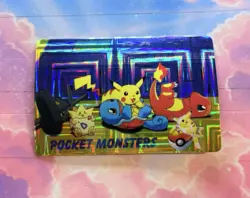 Pokemon Vintage Pocket Monsters Vending HOLO Prism Sticker 1999 Bandai Nintendo - Image 3