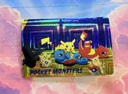 Pokemon Vintage Pocket Monsters Vending HOLO Prism Sticker 1999 Bandai Nintendo - Image 4