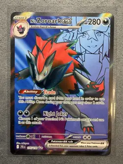 N’s Zoroark EX 175/159 Ultra Rare Full Art Journey Together Pokemon TCG NM - Image 1