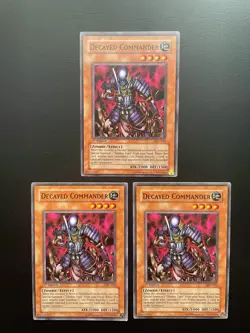 Yugioh Decayed Commander MFC-010 Common 1st Edition LP/MP X3 - Image 1
