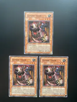 Yugioh Zombie Tiger MFC-011 Common 1st Edition LP X3 - Image 1