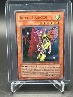 Yugioh TCG Insect Princess IOC-080 Ultra Rare 1st Edition LP Holo - Image 1