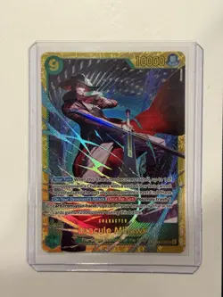 One Piece Dracule Mihawk OP14-119 SEC The Azure Sea's Seven English NM - Image 1