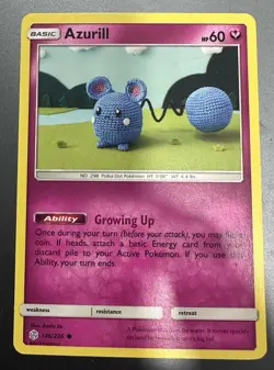 Pokemon TCG Azurill 146/236 Common SM Cosmic Eclipse | NM - Pokemon Card - Image 1
