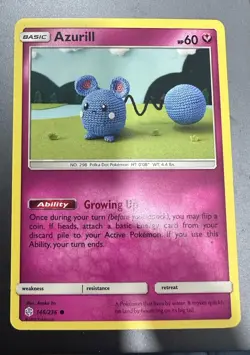 Pokemon TCG Azurill 146/236 Common SM Cosmic Eclipse | NM - Pokemon Card - Image 2