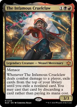 The Infamous Cruelclaw (Promo Pack) [Bloomburrow Promos] Foil Near Mint - Image 1
