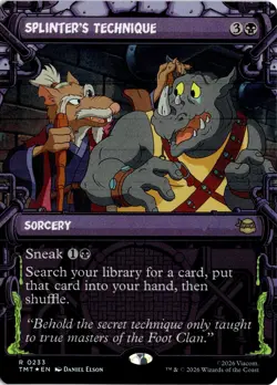 Splinter's Technique (Showcase) FOIL 233 TMT Teenage Mutant Ninja Turtles NM - Image 1