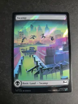 Swamp 0307 (Surge Foil) Land MTG Ninja Turtles - Image 1
