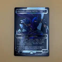 Shredder, Shadow Master (Borderless) (Surge Foil) Commander: TMNT (TMC) 0088 - Image 1