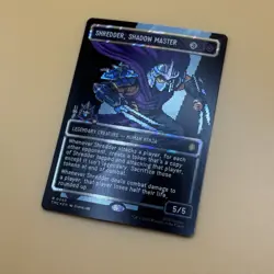 Shredder, Shadow Master (Borderless) (Surge Foil) Commander: TMNT (TMC) 0088 - Image 2