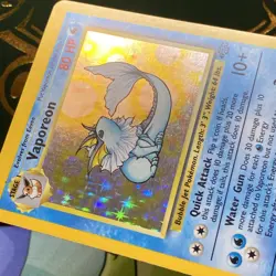 Pokemon TCG - Vaporeon - 12/64 - Holo Unlimited - Jungle LP - Image 4
