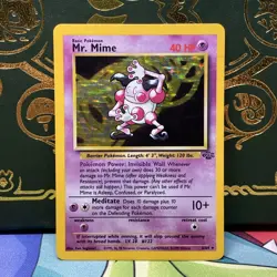 Pokemon 1999 - Mr. Mime - 6/64 - Holo - Jungle LP - Image 1