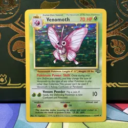 Pokemon 1999 Venomoth 13/64 Jungle Holo LP - Image 1
